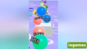 BALL RUN 2048 — INFINITY ∞ Reach Up '256 KQ' (K-Q-iLLION, Max Level, Gameplay)