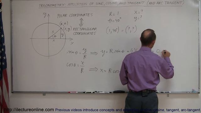 Trigonometry - Application of Sine, Cosine, and Tangent (8 of 8) Polar Coordinates смотреть онлайн
