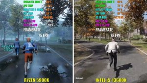 RYZEN 9 5900X против i5 13600K Тест в 6 играх