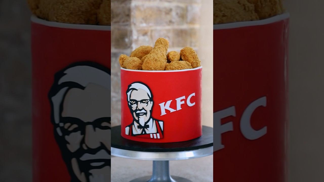 Торт в форме баскета KFC #торт #история #тортназаказ