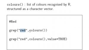 The "grep" function (Computing with R)