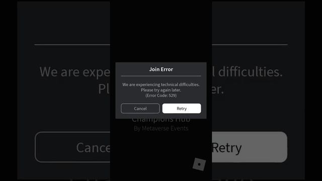 Roblox fixed error 529