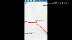 Автобус номер 7 показываю маршрут