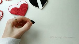 Diy 💕Валентинки из фоамирана. Valentine's Day decoration. Glitter foam sheet craft ideas.