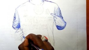 Drawing fifa 20 cover