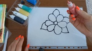 Видеоурок "Рисуем витражными красками" для малышей