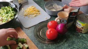 Салат с красной фасолью