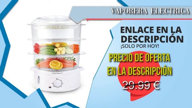 ?Aigostar Fitfoodie 30CFO Vaporera eléctrica pa cocinar alimentos (Oferta Amazon Black Friday 2019) смотреть онлайн