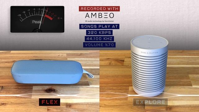 Bose SoundLink Flex vs. Bang & Olufsen Beosound Explore. Audio quality sound test.