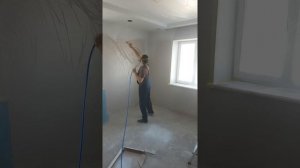 Безвоздушная покраска потолка, карнизов и откосов. Казань. Aspro 2100
