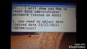 Asus Administrator BIOS Password Removal. сброс пароля в биосе ноута ASUS (не для всех ноутов)