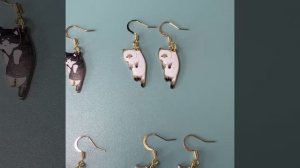 серёжки с котиками
