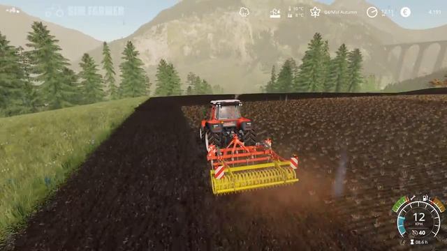Spreading Slurry & Plowing A New Field, Erlengrat #6 Farming Simulator 19 Alpine Expansion Timelaps смотреть онлайн