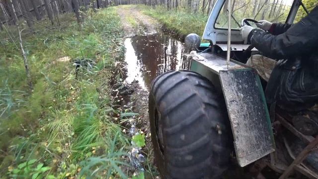 первый выезд на болото. болотоходы. На ободрышах.