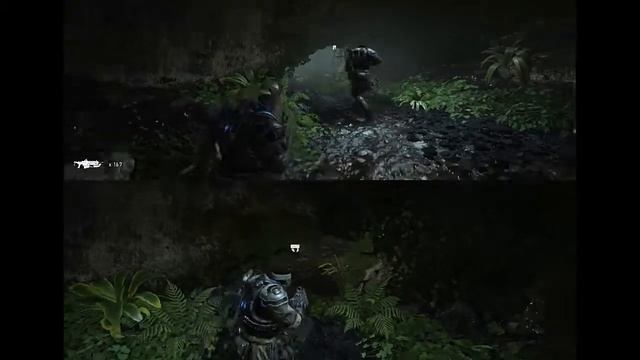 Gears 5 полное прохождение вдвоем на одном экране XBOX ONE (Часть 1)