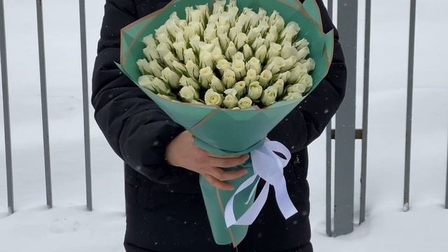 101 короткая белая роза 30 см смотреть онлайн