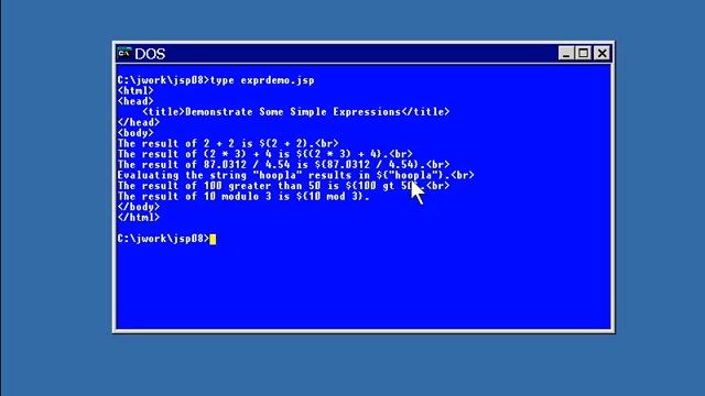 Ch 03.JSP Code - Lesson1.Expression Language Basics.mov смотреть онлайн