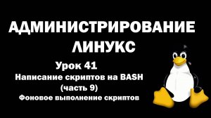 Администрирование Линукс (Linux) - Урок 41 - BASH (часть 9) - Фоновое выполнение скриптов