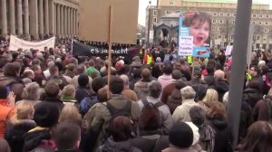 Germany. Stuttgart. Demonstration gegen den grün-roten Bildungsplan für die Schulen in BW