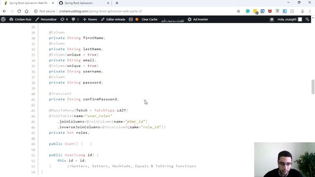 Spring Boot Aplicacion Completa | #2 Entidades смотреть онлайн