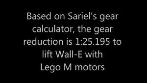 Lego Technic Wall-E Remote controlled with Lego Power Functions