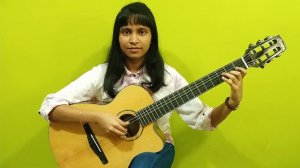 My First Experience playing Cort Gold-OC8 Nylon acoustic-electric guitar | Raina Raphel