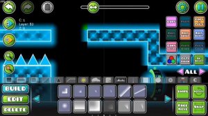 Как задекорить лвл в Geometry Dash в начинающем неон стиле?
