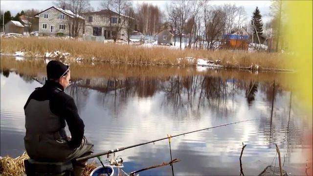 Зимний фидер в апреле. Фидерная ловля плотвы и подлещика. смотреть онлайн