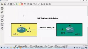 BGP-17  BGP Originate Attribute Lab in Tamil