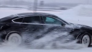 Audi A5 snow drift, Дрифт Ауди А5