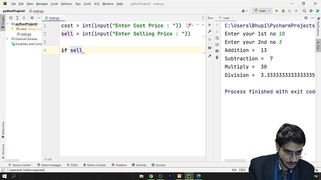 Python Profit and Loss | Python Programming Lab | Python Coding #60