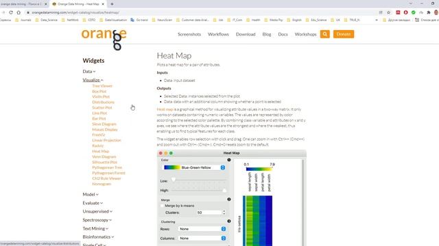 3.1. Обзор платформы Orange Data Mining