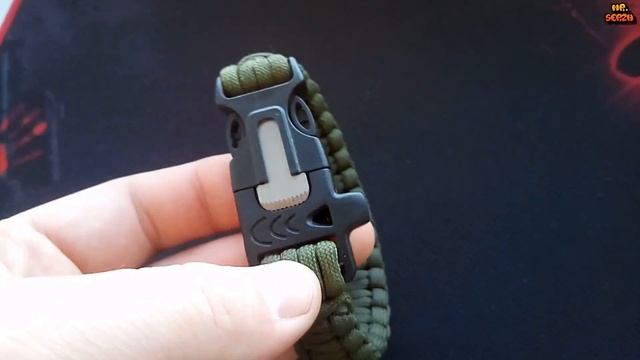 БРАСЛЕТ ВЫЖИВАНИЯ из паракорда с огнивом и свистком за 1$ с АЛИЭКСПРЕСС | Paracord survival bracele