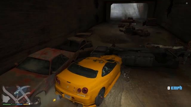 Gta 5: Нашел на свалке заброшенную машину - Скайлайн смотреть онлайн