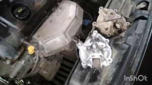 пежо 308 помпа ауыстыру (замена помпы)
