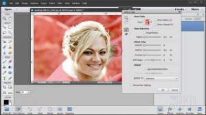 How You Can Use Refine Edge to Mask Hair in Photoshop Elements