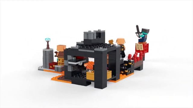 Lego Minecraft The Nether Bastion 21185 смотреть онлайн