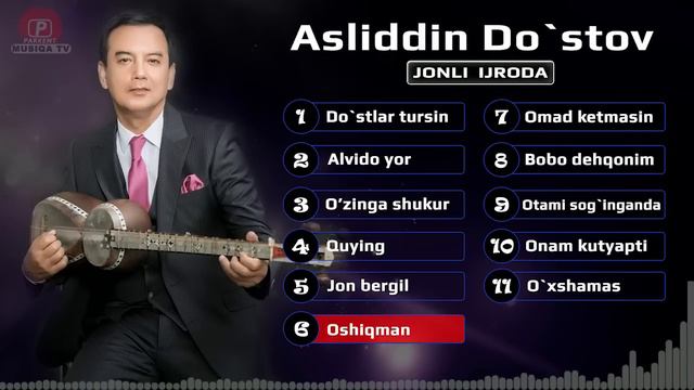 ASLIDDIN DOSTOV QOSHIQLAR TOPLAMI AUDIO 2023  Аслиддин Дўстовдан жонли ижро тўплами 2023