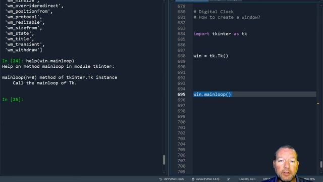 Python Basics Tutorial How to Create a Tkinter Window? || Digital Clock Series