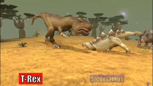 T-Rex vs Dinosaur Level Challenge Size Comparison | SPORE