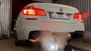 BMW F10 3.0 - спортивный выхлоп прямоток
