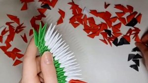 Модульное оригами _Арбуз_.