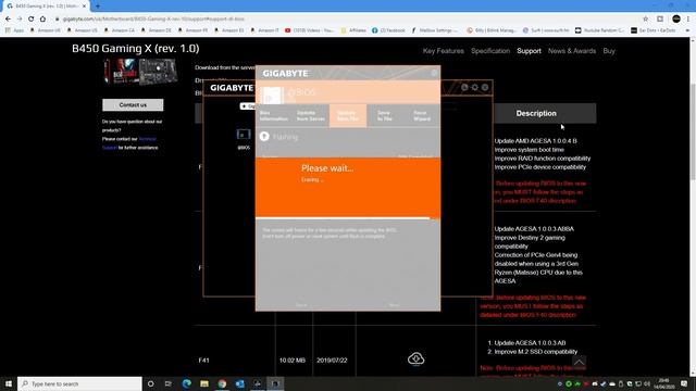 How To Update BIOS On Gigabyte B450 Gaming X Motherboard смотреть онлайн
