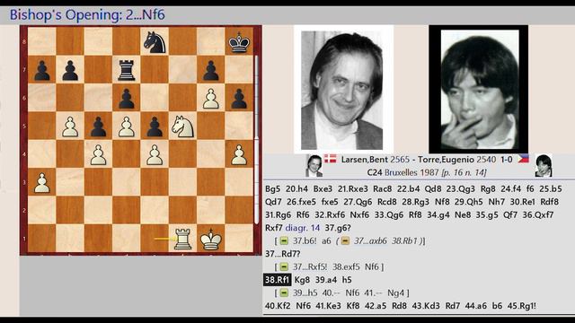 Bent Larsen vs Eugenio Torre, Bruxelles 1987 || ISRAEL GELFER (Positional Chess) смотреть онлайн