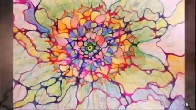 Рисуем Время внутри нас. НейроРитм моего мозга. НЕЙРОГРАФИКА рисунки / 16+