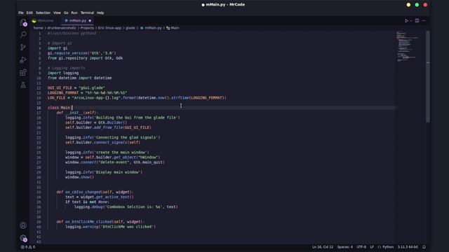 03 - Glade Gui - Code clean up смотреть онлайн