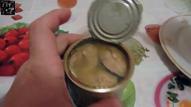 Обзор консервы. Скумбрия в масле. (Вкусно)!