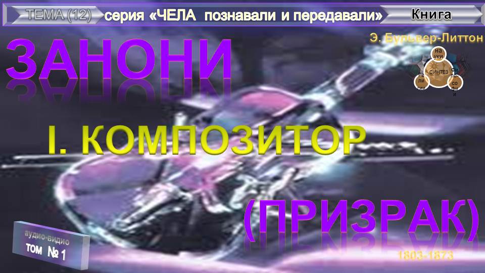 (1) ЗАНОНИ (Призрак)- глава 1. КОМПОЗИТОР-Книга Э.Бульвер-Литтона (1803-1873)