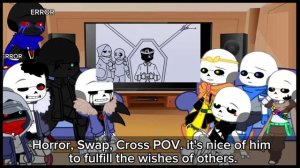 Sans AU react to Wish Box • Errormare (⚠️ My AU ⚠️)