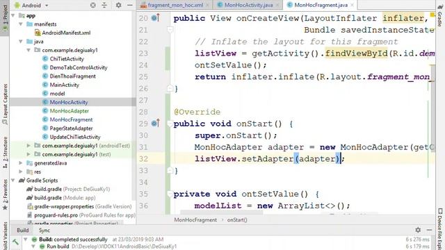 Add Custom List View to Fragment смотреть онлайн